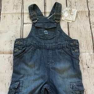 Cadet Rousselle baby boy jean overalls 18 mth NWTs
